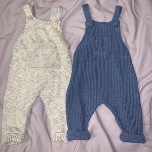 Zara blended knit overalls!!